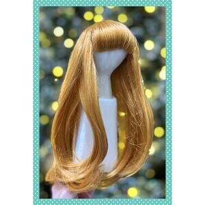 1/3 BJD Balljointed Doll Volks Super Dollfie Long Camel Light Orange Wig SD 9/10